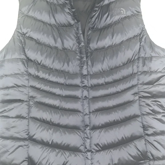 The North Face 550 Womens Goose Down Metallic Black Puffer Vest